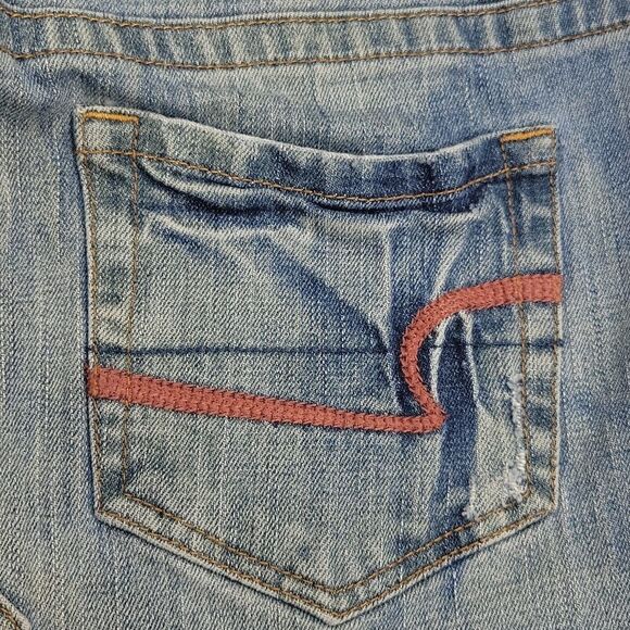 10 AEO mini denim jean skirt micro AMERICAN EAGLE OUTFITTERS medium large - Picture 2 of 11